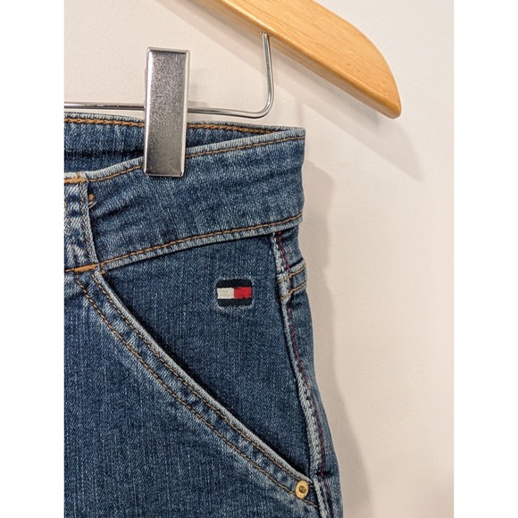 TOMMY HILFIGER Raleigh Straight Leg Jeans Blue Denim Utility Pocket Jeans Size 2 - Picture 6 of 6